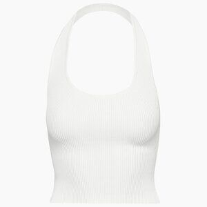 Sculpt Knit Backless Halter Top - Size Large (Babaton)